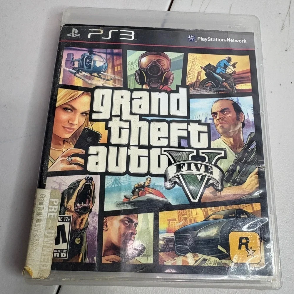 Grand Theft Auto V PS3 PlayStation 3 Complete Game Disc Case Manual